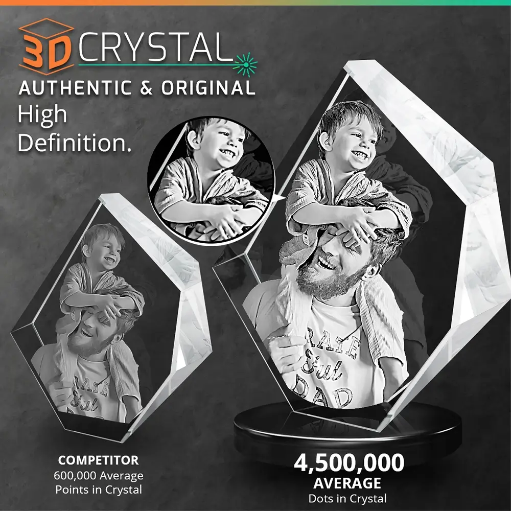 3D Laser Crystal Prestige Iceberg Award